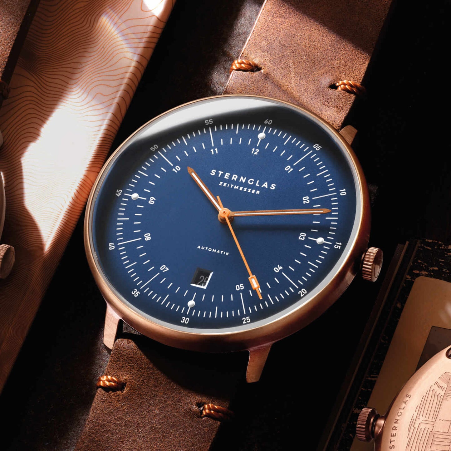 Hamburg Automatik dunkelblau bronze update