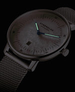 popup|Luminova auf den Zeigern|Die erste Naos XS mit leuchtenden Luminova Zeigern.