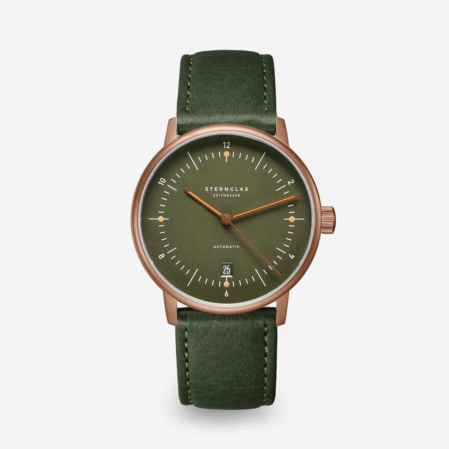 Naos Automatik dunkelgrün bronze