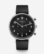 popup|Große Ziffern sorgen für eine optimale Ablesbarkeit|Wir stellen vor: der STERNGLAS Chrono. Bei Betätigung des Drückers zum Auslösen der Stopp-Funktion können bis zu 59 Minuten und 59 Sekunden gemessen werden, der Chronograph-Sekundenzeiger auf dem Hauptzi