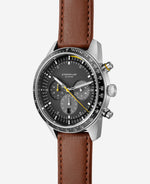 popup|Japanische Feinmechanik mit Funktion|Das Chronographen-Uhrwerk des japanischen Herstellers Miyota ermöglicht das Stoppen in Minuten und Sekunden.