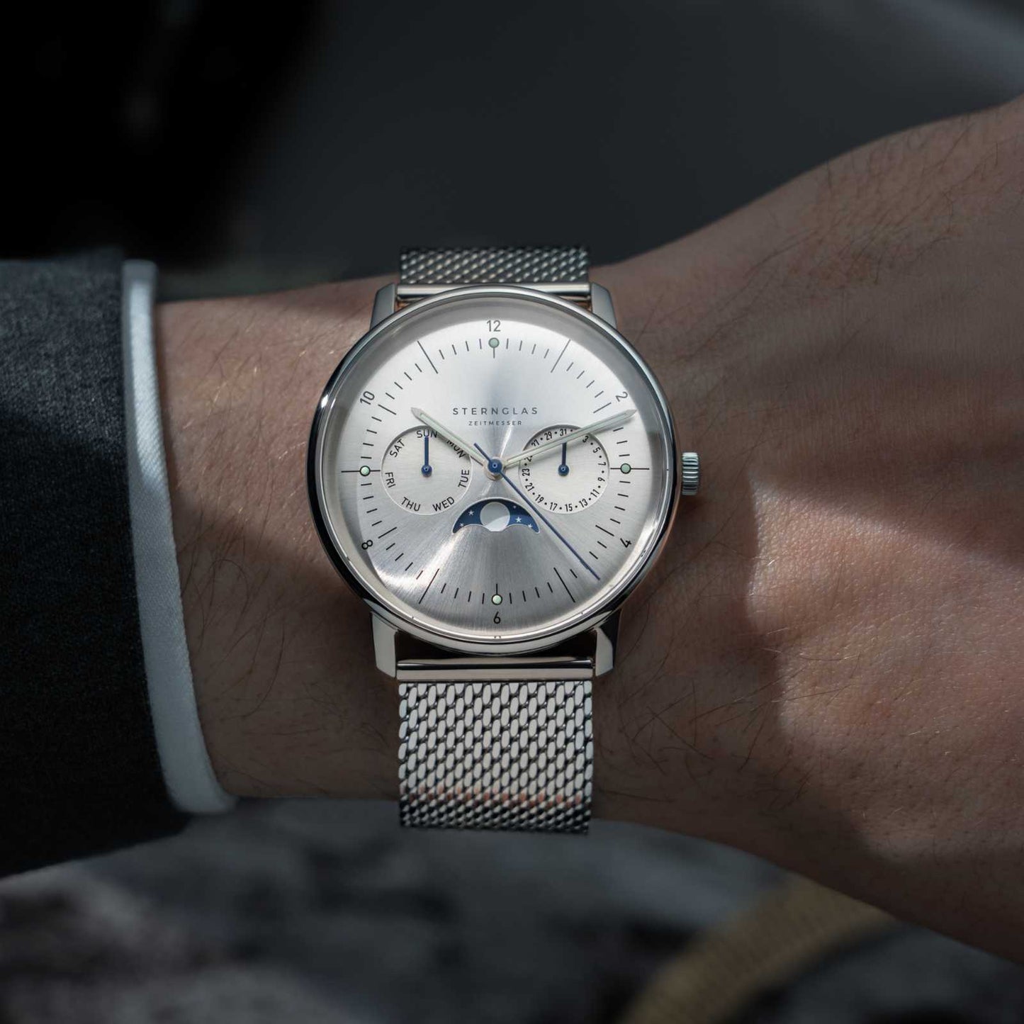 Naos Mondphase mondsilber