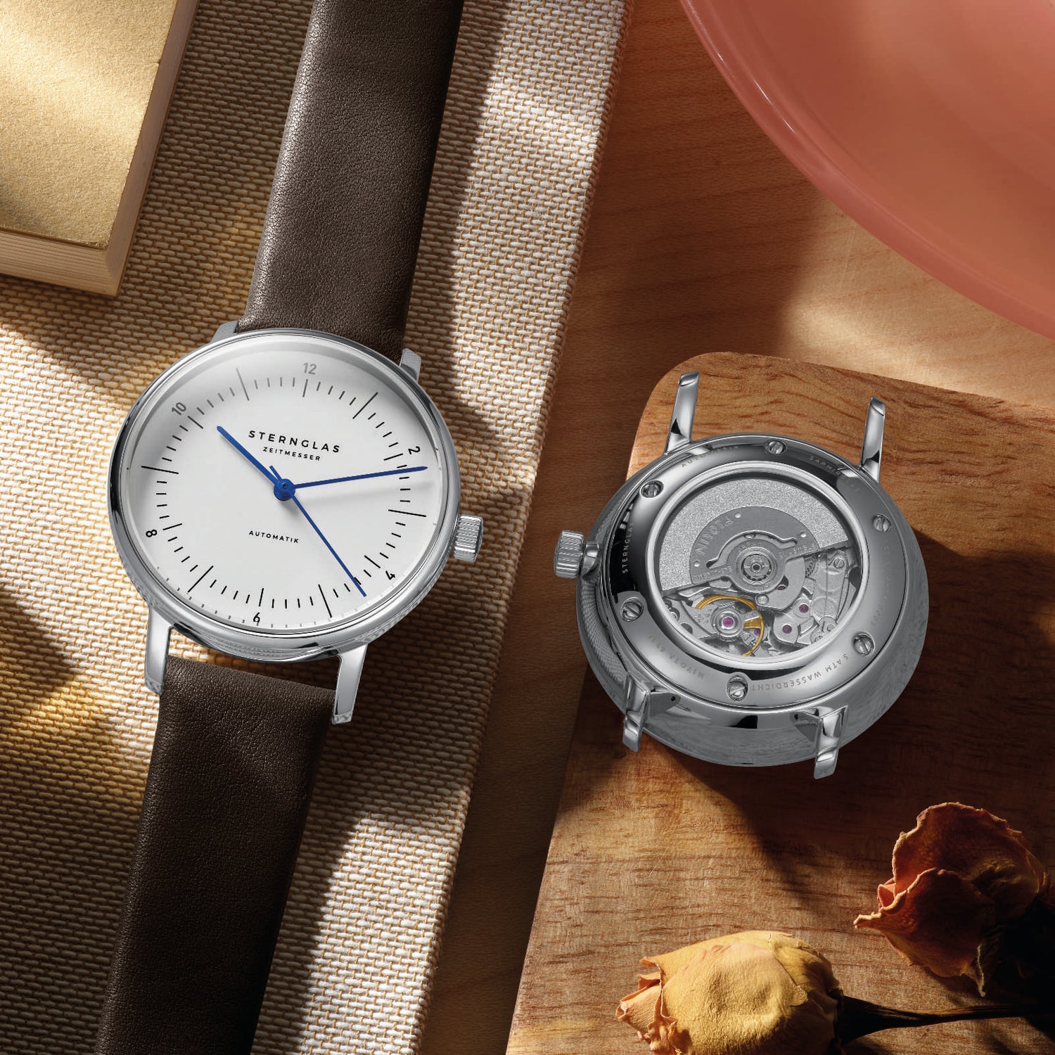 Sternglas Automatikuhr Ohne Batterie Naos XS Automatik Silber –