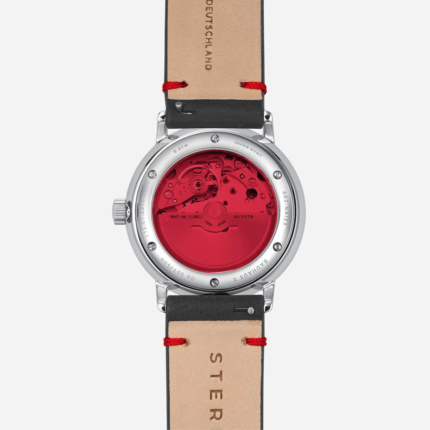 Naos Automatik Edition Bauhaus X rot
