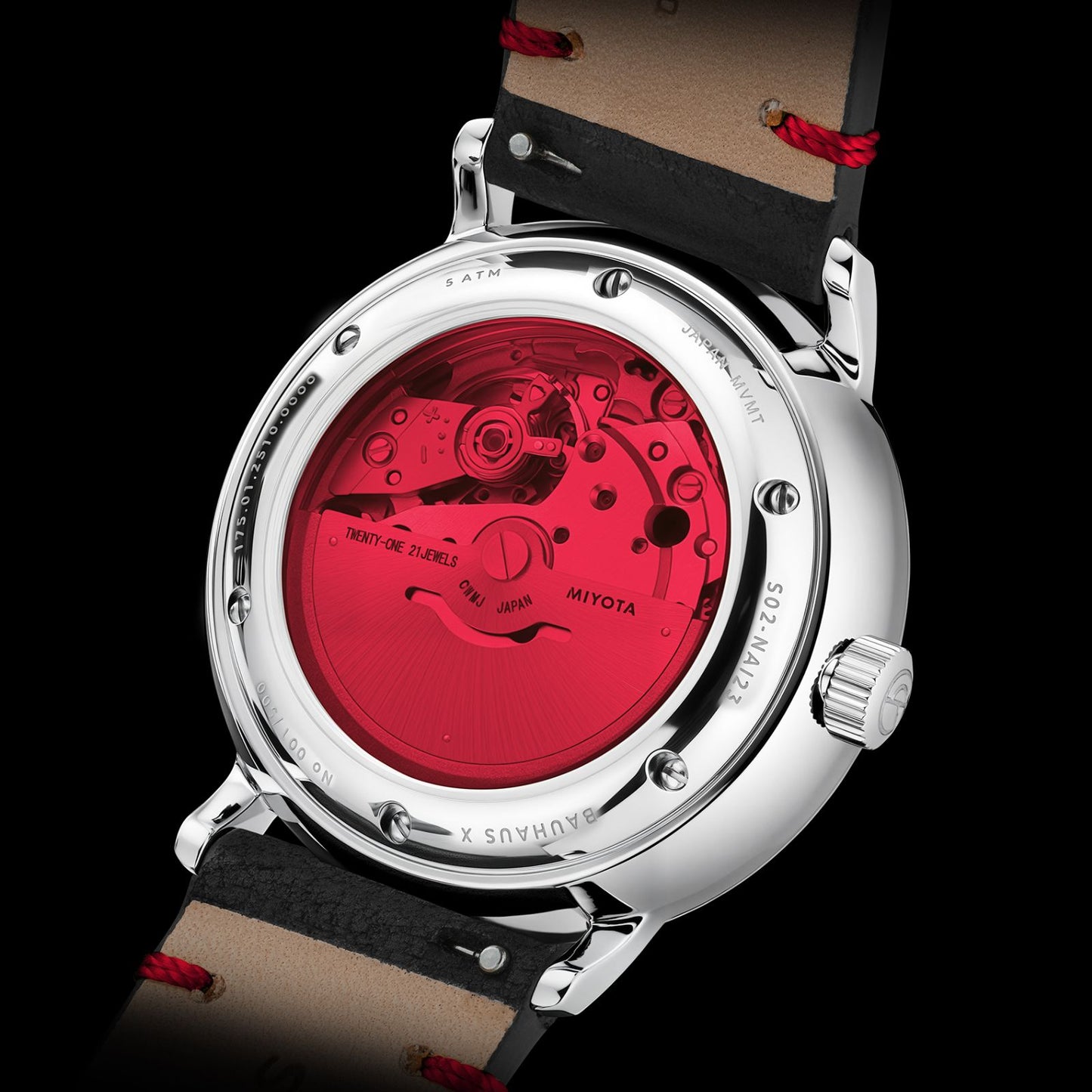 Naos Automatik Edition Bauhaus X rot