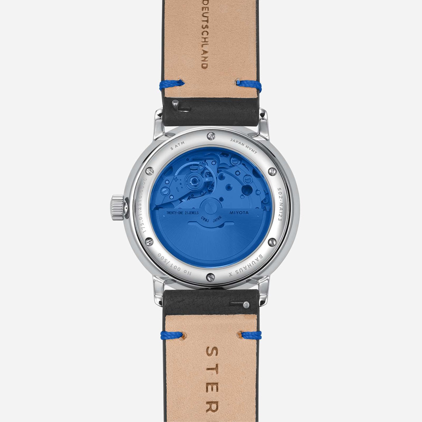 Naos Automatik Edition Bauhaus X blau