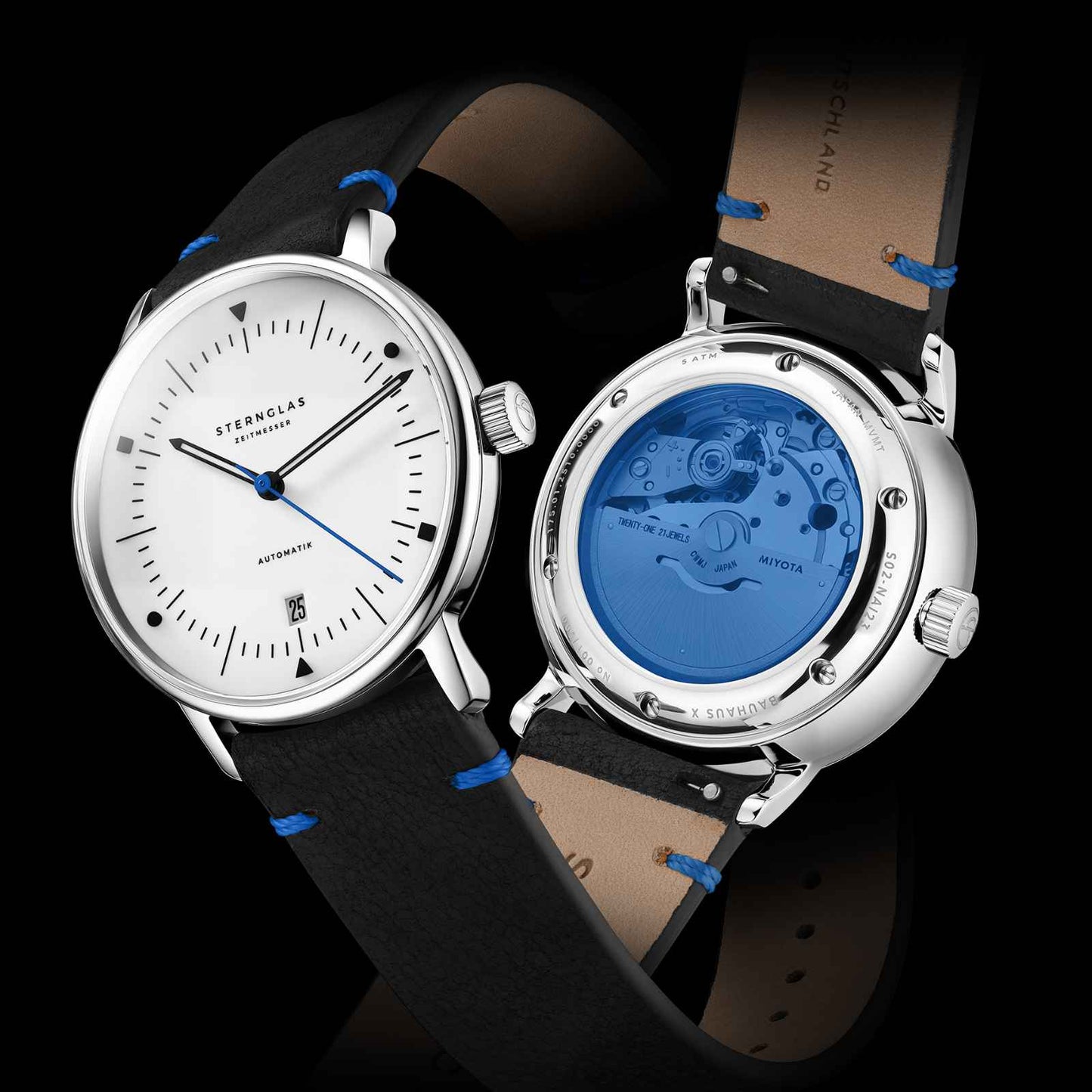 Naos Automatik Edition Bauhaus X blau