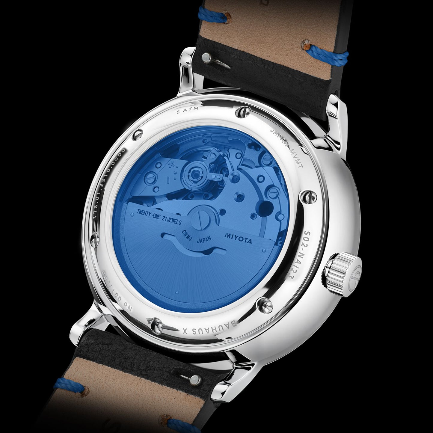 Naos Automatik Edition Bauhaus X blau